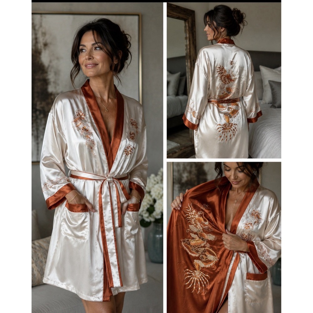 Vintage Silver Dragon Robe